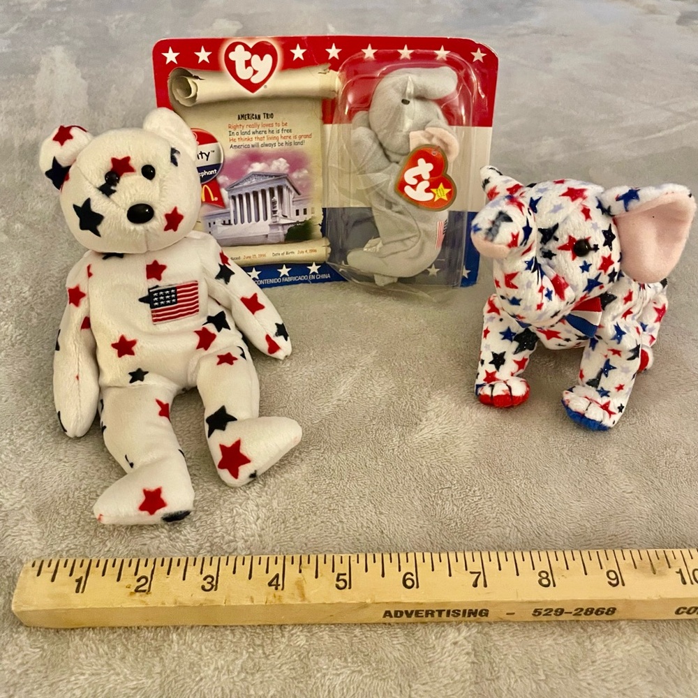 3-Ty Beanie Babies